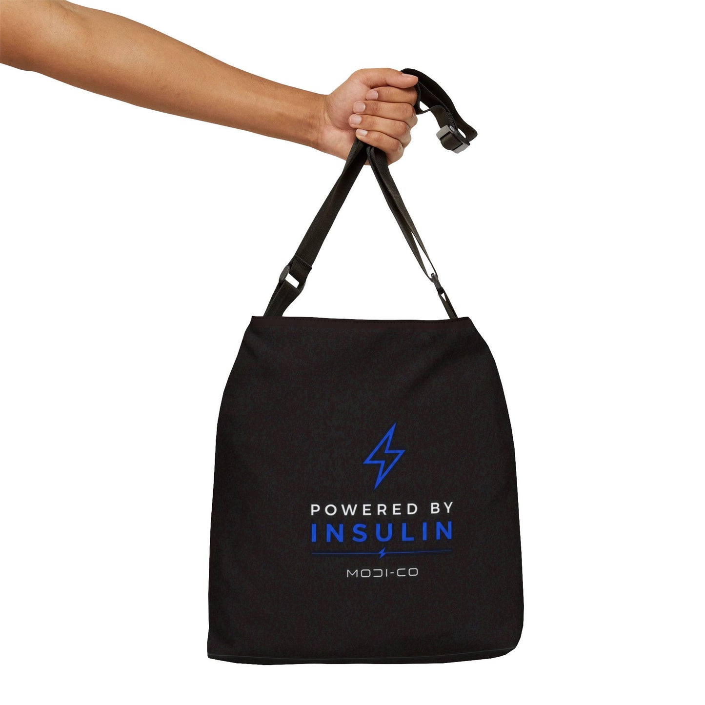 Modi-co Powered by Insulin Adjustable Tote Bag