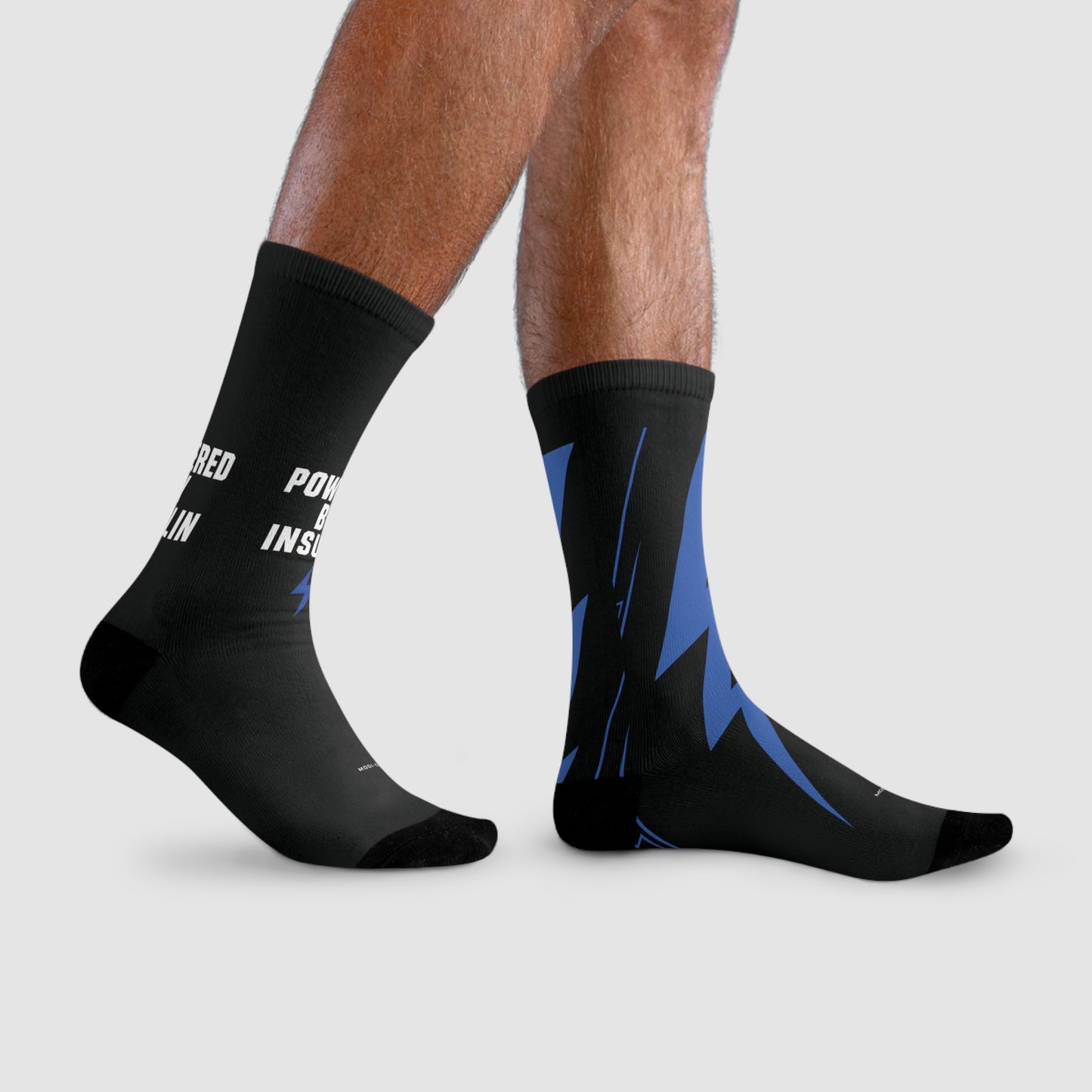 Modi-co Powered by Insulin Crew Socks