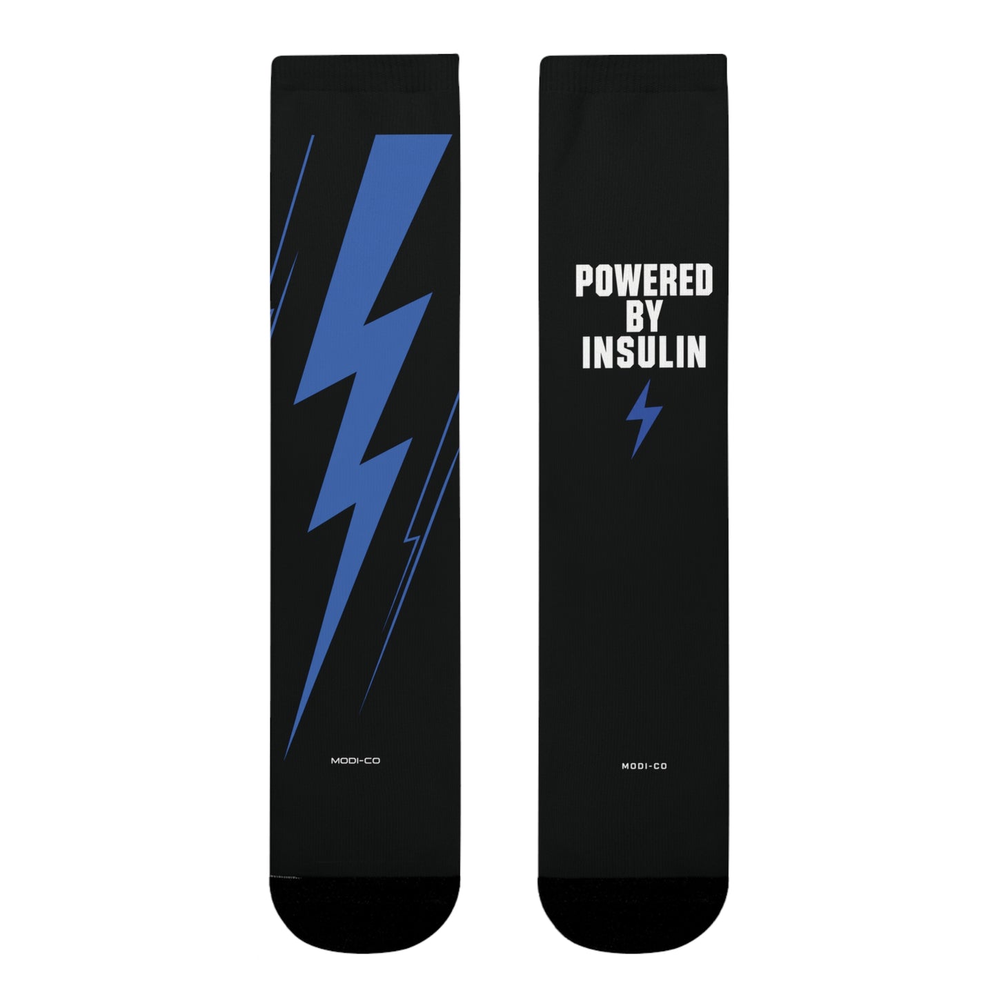 Modi-co Powered by Insulin Crew Socks