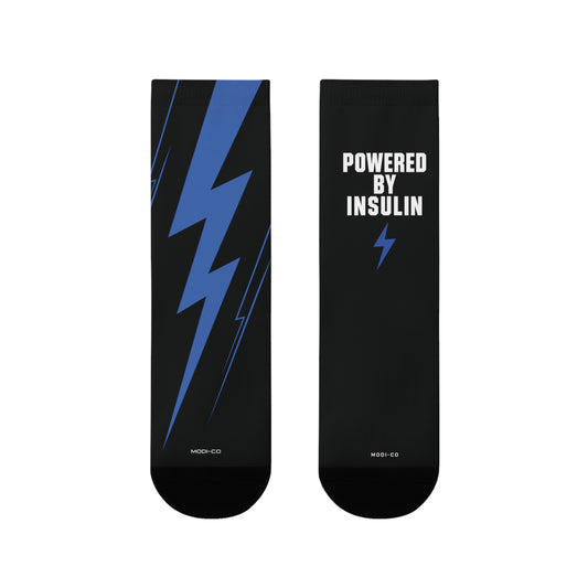 Modi-co Powered by Insulin Crew Socks