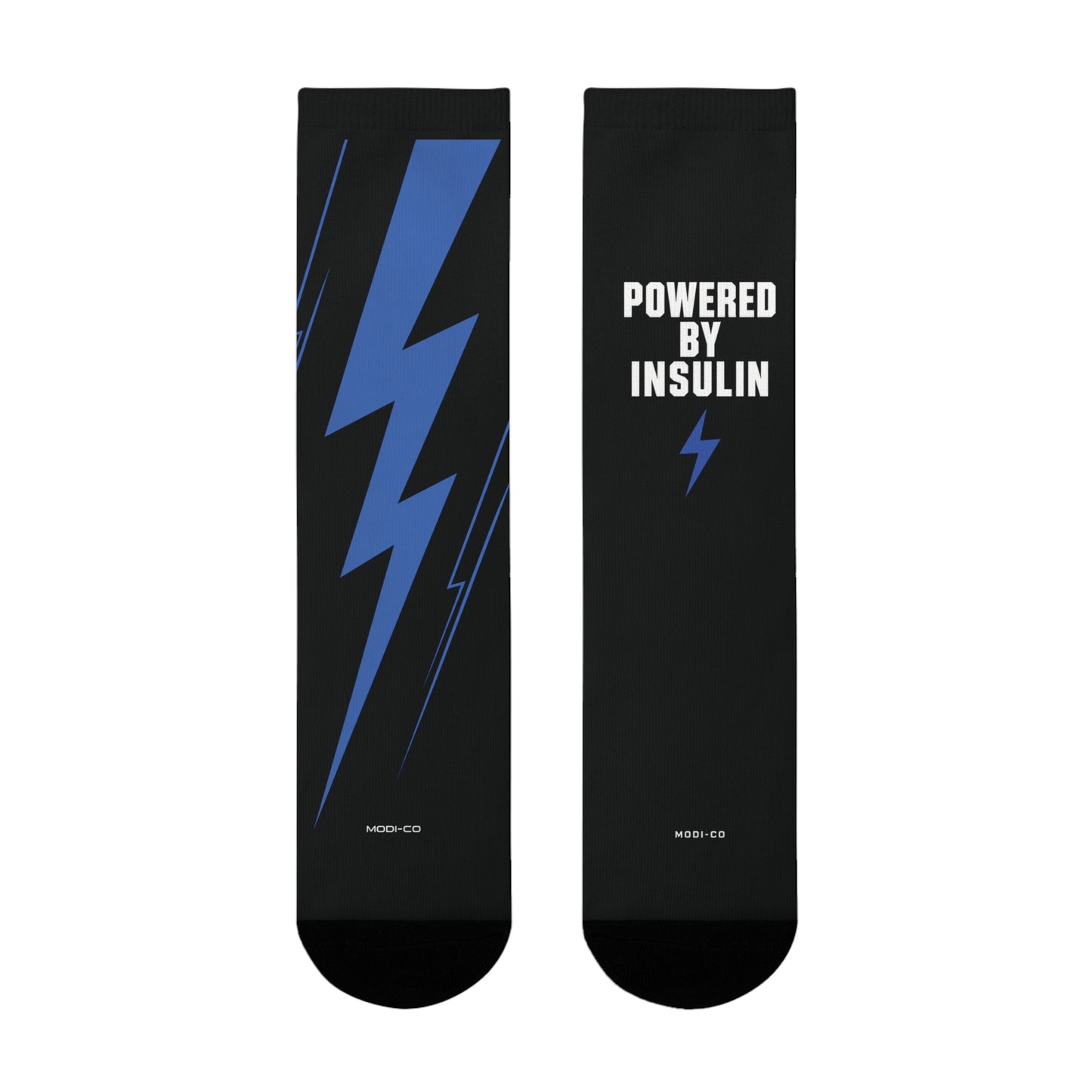Modi-co Powered by Insulin Crew Socks