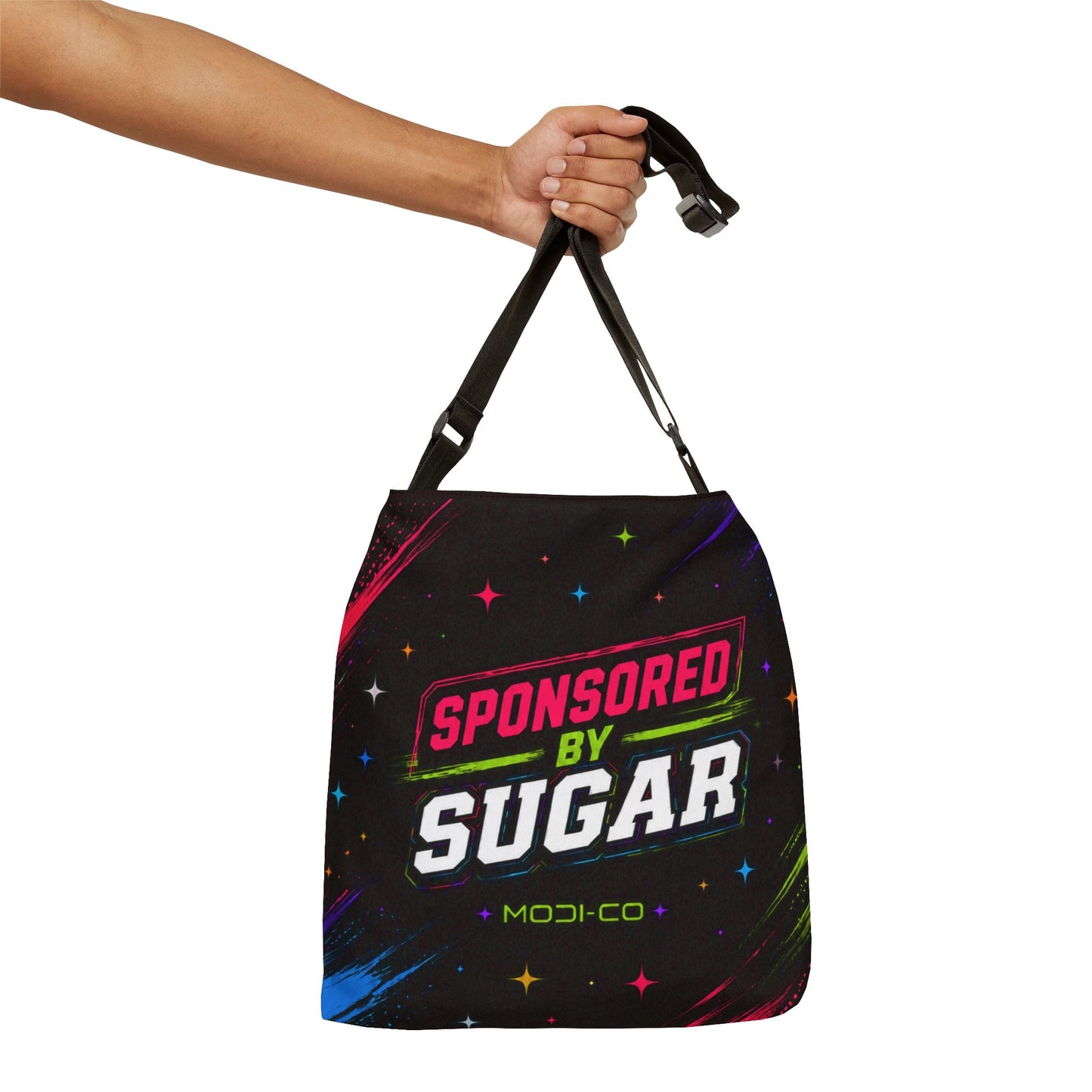Modi-co Sponsored by Sugar Neon Adjustable Tote Bag